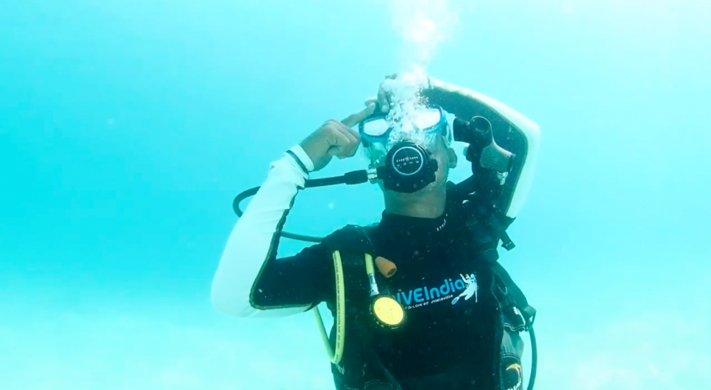 Scuba Mask Clearing DIVEIndia Scuba Diving In Havelock Island